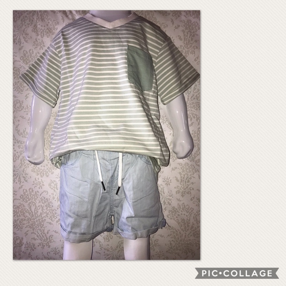 Basics Striped T Shirt Mint